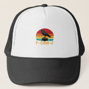 Krähe, F-Caw-F Lustiger Vogel Retro Klassiker Truckerkappe