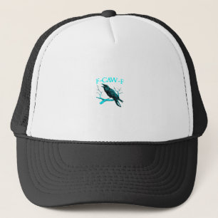 Krähe F-Caw-F Lustiger Vogel Retro Truckerkappe