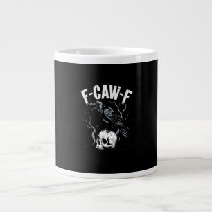 Krähe F-Caw-F Lustiger Vogelschädel Erwachsenen Hu Jumbo-Tasse