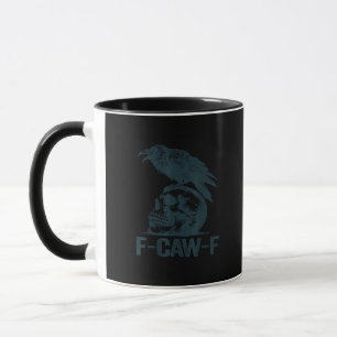 Krähe F-Caw-F Retro Krähenliebhaber Lustig Tasse