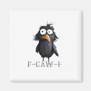 Krähe, F-Krähen-F Lustiger Vogel F-Krähen-F Kuh Hu Magnet