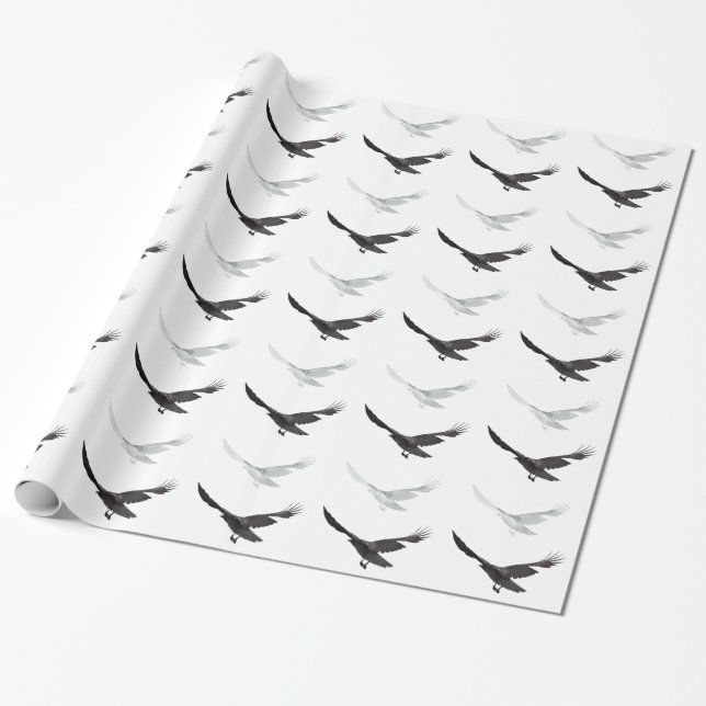 Krähe Geschenkpapier (Ungerollt)