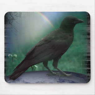 KRÄHE KENNEN ERDE MOUSEPAD