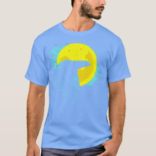 Krähe mit Mond Mystisch Gothic Okkult Rabe T-Shirt