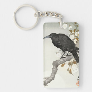 Krähe Rabe Koson Japanischer Vogel Crow Schlüsselanhänger