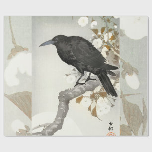 Krähe Rabe Koson Japanischer Vogel Krähe Geschenkpapier