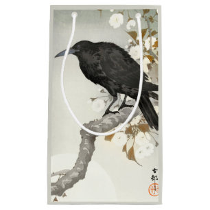 Krähe Rabe Koson Japanischer Vogel Krähe Kleine Geschenktüte