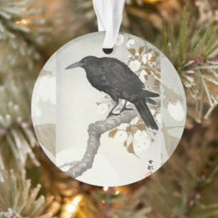 Krähe Rabe Koson Japanischer Vogel Krähe Ornament