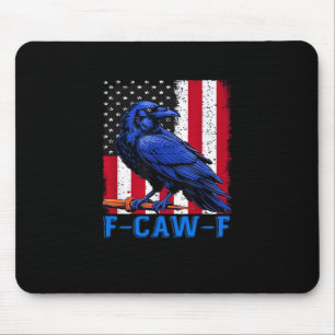 Krähe Rabe Lustig F-Caw-F Minimal Sauber Mousepad