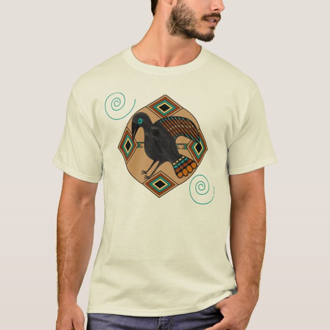 Krähe-Rabe T-Shirt (Vorderseite)