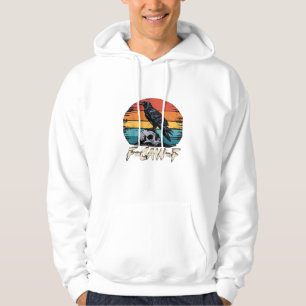 Krähe, Retro F-Caw-F Vogel Krähe Lustige Krähe Vog Hoodie