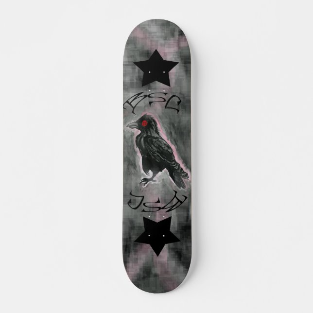 Krähe Skateboard (Vorne)