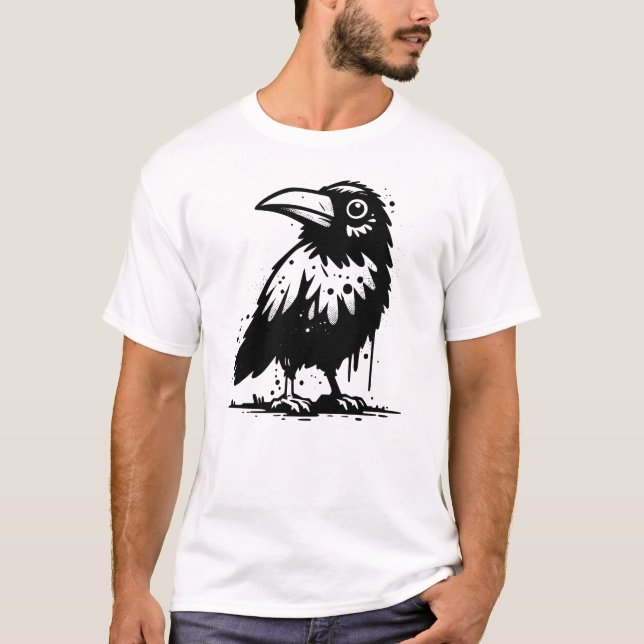 Krähe T-Shirt (Vorderseite)