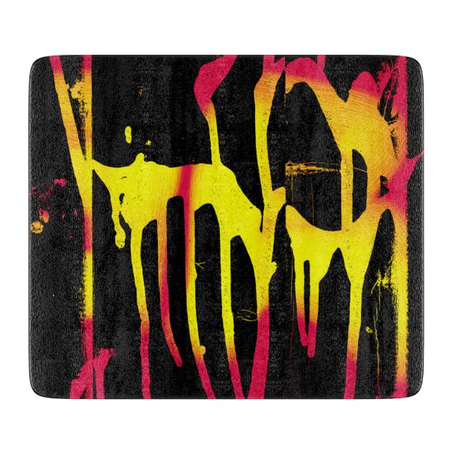 Krähe und Kräuter und Bacchanal Schneidebrett (Vorderseite)