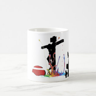 Krähe und Kreuz Kaffeetasse