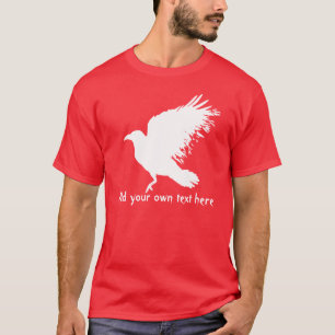 Krähe - weiß T-Shirt