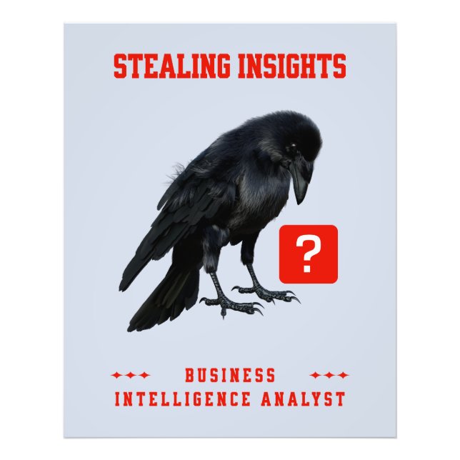 Krähen Business Intelligence Analyst Fotodruck (Vorne)