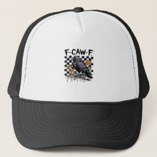 Krähen-Flowral, F-Caw-F Lustiger Vogel FCAWF Mond Truckerkappe