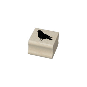 Krähen-Gummi-Briefmarke Gummistempel