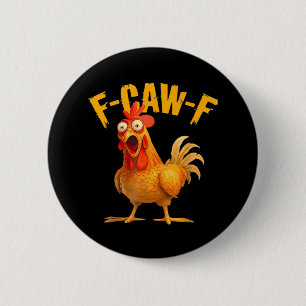 Krähen Humor F-Caw-F Gothic Lustig Retro Cool Button