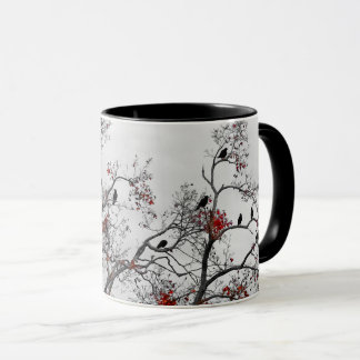 Krähen im Herbst Tasse