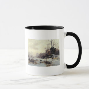 Krähen in einem Winter Landscape, 1907 Tasse