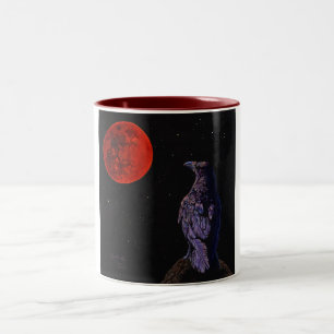 Krähen-Mond Zweifarbige Tasse