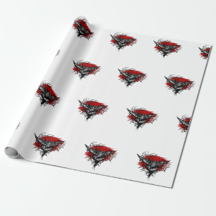 Krähen Nacht Poloshirt Geschenkpapier