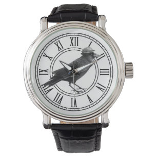 Krähen-Raben-Uhr Armbanduhr