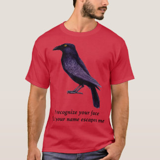 Krähen sind intelligenter Gesichtserkennungswitz T-Shirt