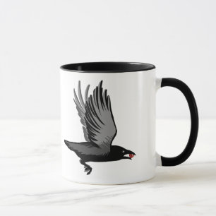 Krähen und Herzen Tasse