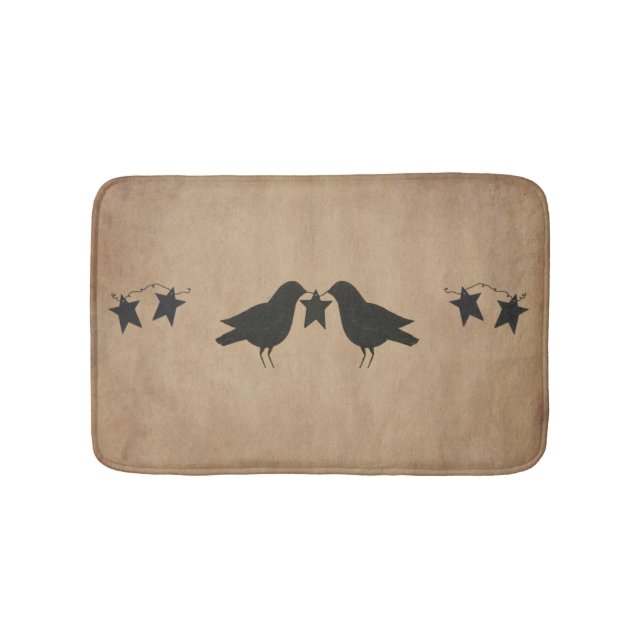 Krähen und Sternen Bath Mat Badematte (Vorderseite)
