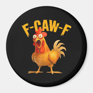 Krähenhumor F-Caw-F Gothic Lustig Retro Cool Magnet