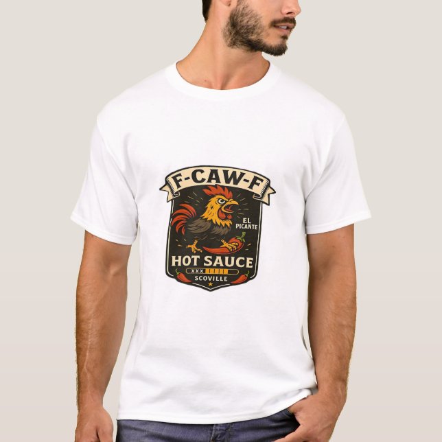 Krähenhumor Lustiges Gothic F-Caw-F T-Shirt (Vorderseite)