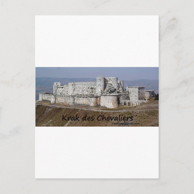 Krak Des Chevaliers, ein Kreuzfahrer-Schloss Postkarte (Vorderseite)