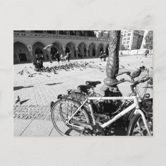 Krakau, Altstadt, Polen, schwarz-weiße Postkarte