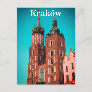 Krakau Europa Polen Polska Altstadt Postkarte