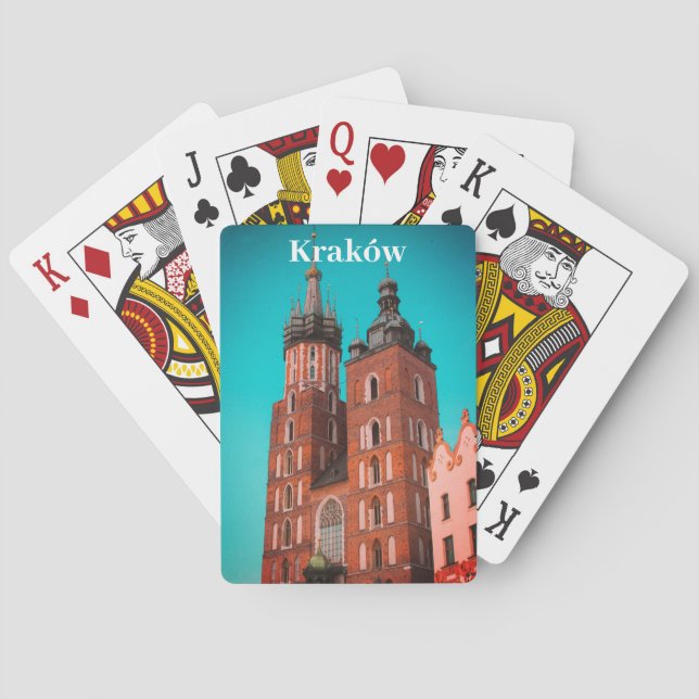 Krakau Europe Polen Altstadt Polens Spielkarten (Rückseite)