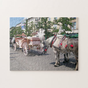 Krakau, Pferd gezeichnet Kutschen, Hauptplatz