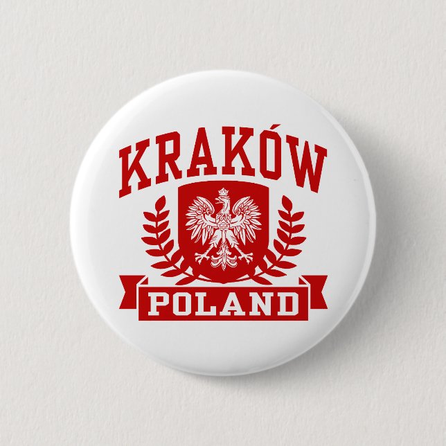 Krakau Polen Button (Vorderseite)