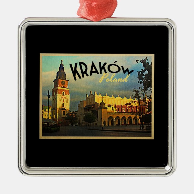 Krakau Polen Ornament Aus Metall (Vorne)