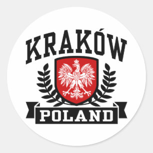 Krakau Polen Runder Aufkleber
