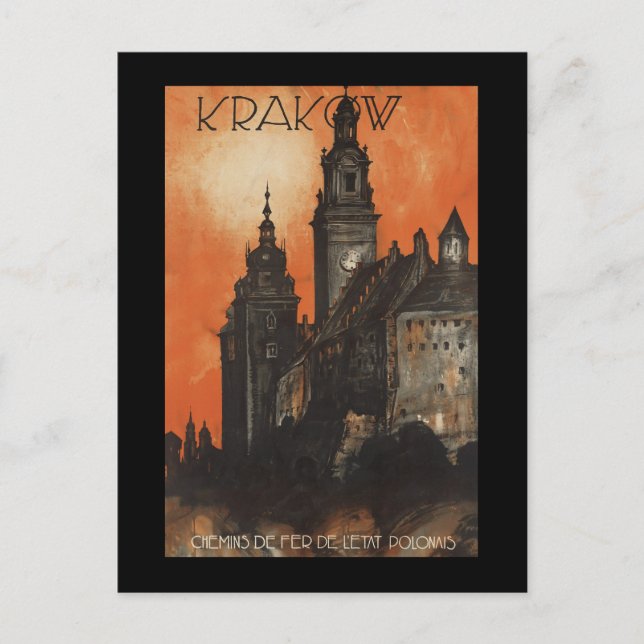 Krakau Postkarte (Vorderseite)