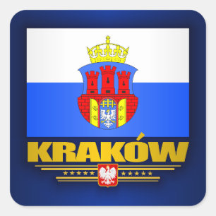 Krakau Quadratischer Aufkleber