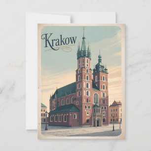 Krakau St. Maria-Basilika Postkarte