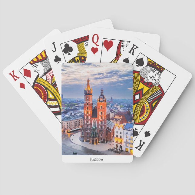 Krakauer Nacht in Polen Spielkarten (Rückseite)