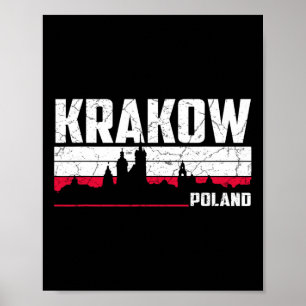 Krakauer Skyline Polen  Poster