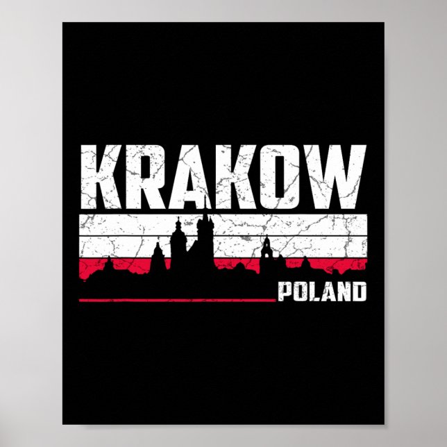 Krakauer Skyline Polen  Poster (Vorne)