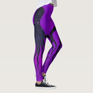 Krake 10 auf Lila - Leggings
