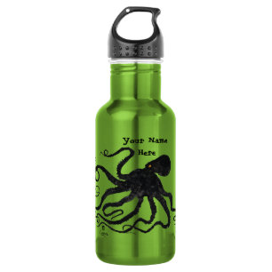 Krake 6 auf apfelgrünem - 18 Unze. Wasser-Flasche Trinkflasche